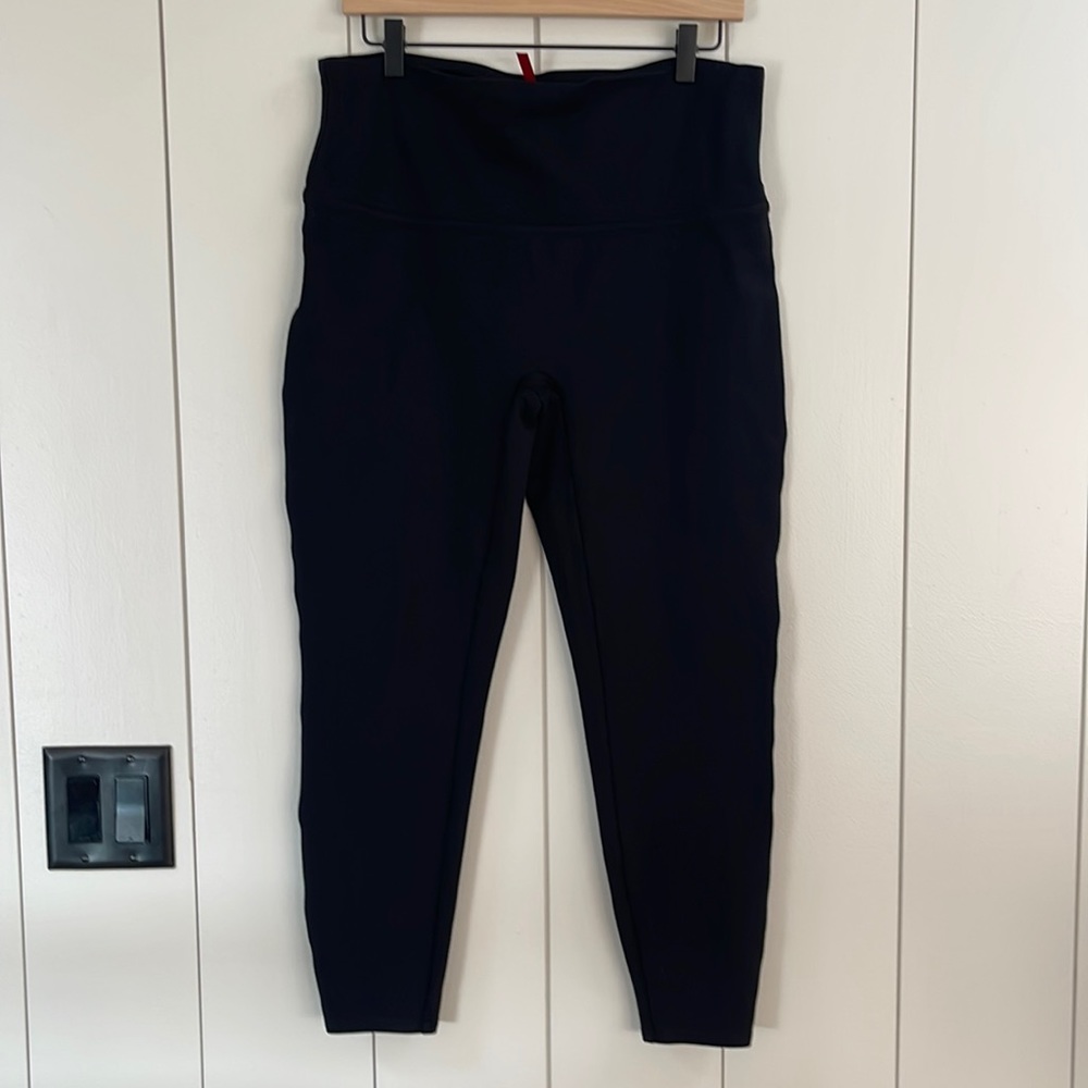 Spanx black XL thick 25” high rise